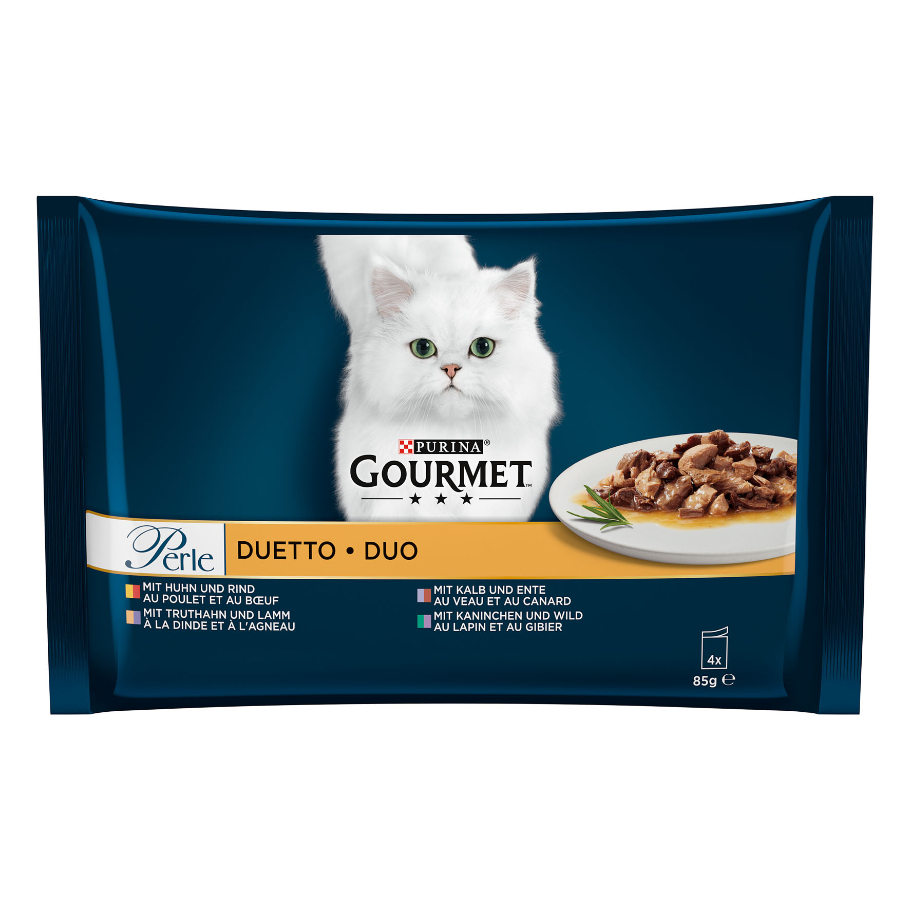 Gourmet Perle Duetto Viande 4x85g