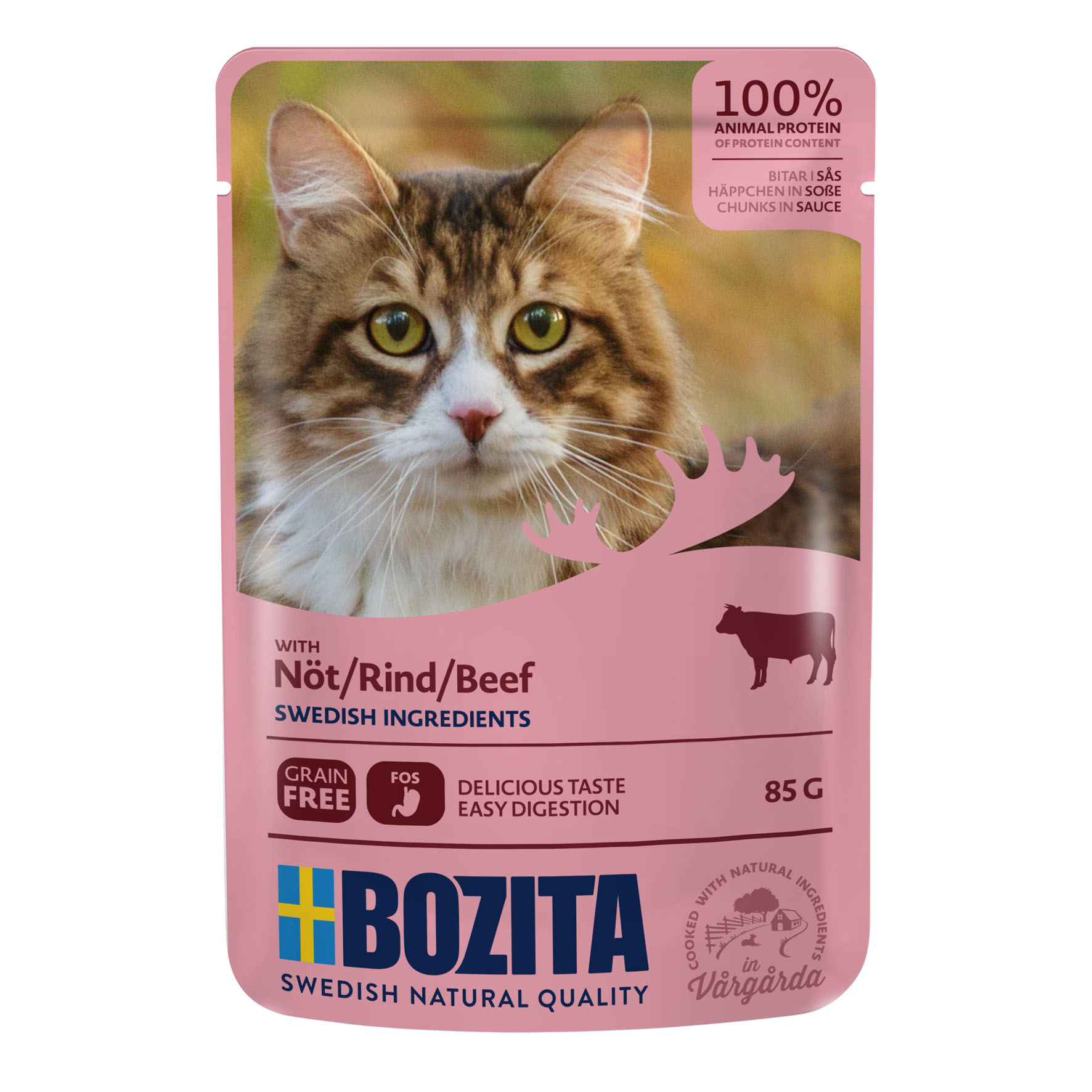 Bozita Pouch Bouchées en sauce boeuf, 85g