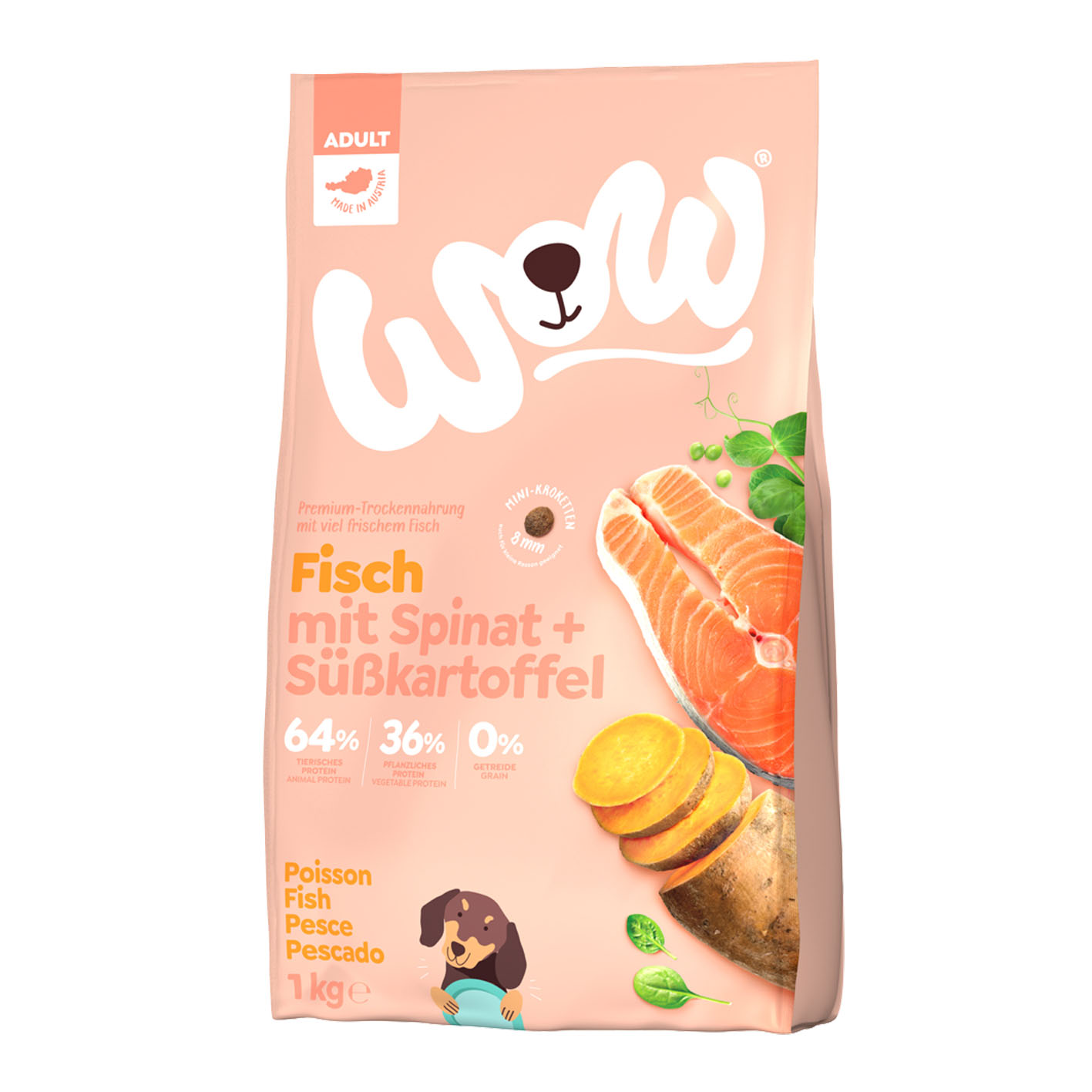 WOW Adult Mini Fisch mit Süsskartoffeln, 1kg
