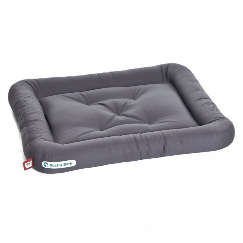 DoctorBark orthopädische Hundekissen M, Red Label grau ca. 75x65x10cm