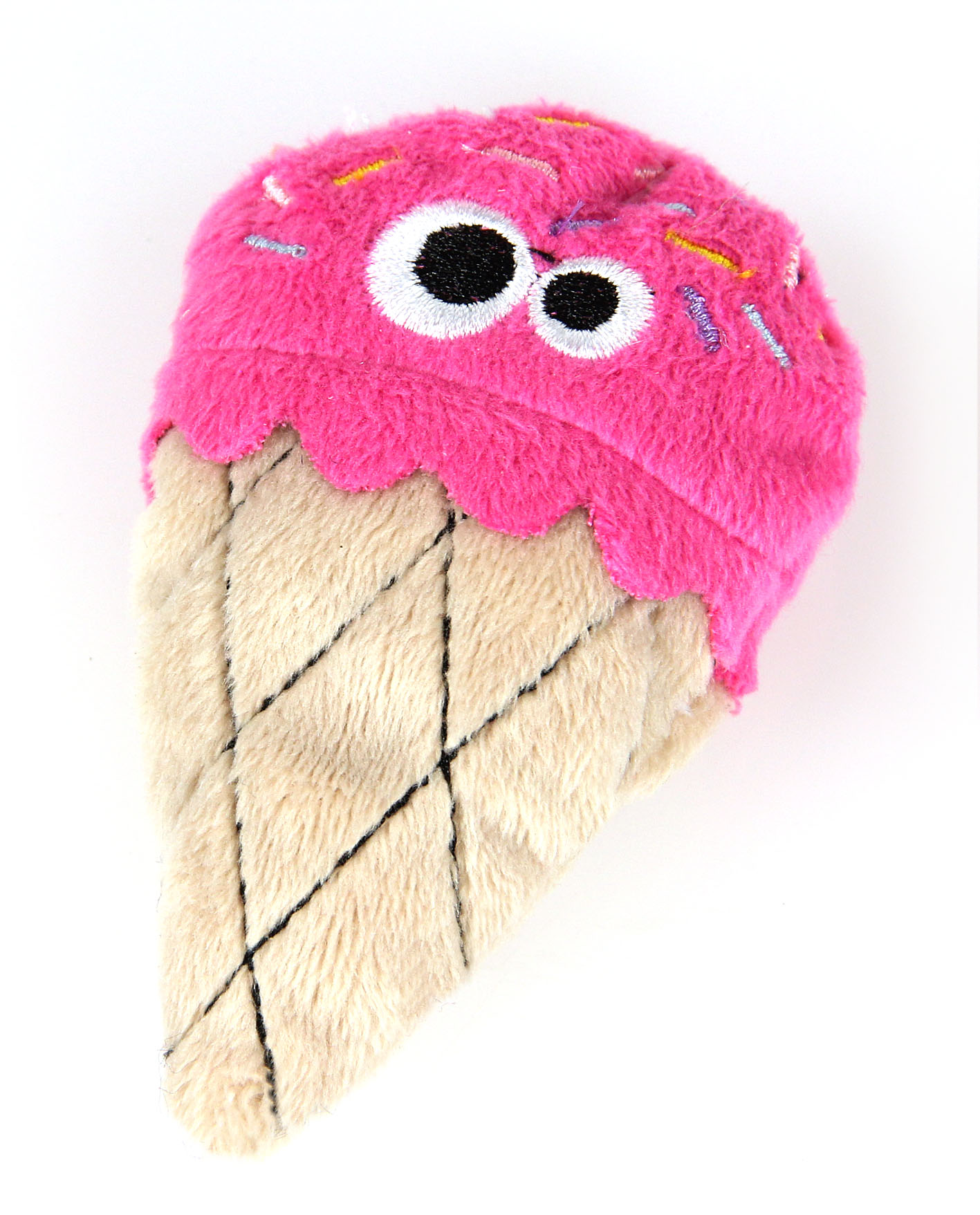 swisspet Katzenspielzeug aus Plüsch, Erdbeerglacé