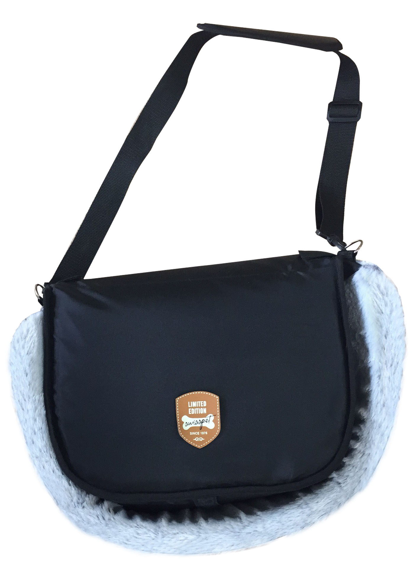 swisspet Reisebett Lou, schwarz-grau