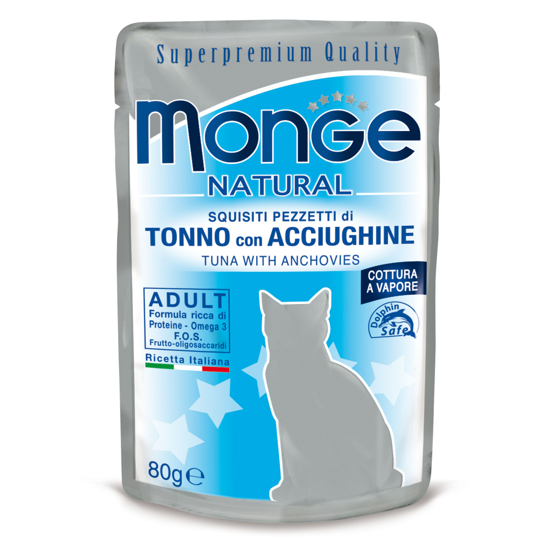 Monge Natural Cat Thunfisch mit Sardellen, 80g