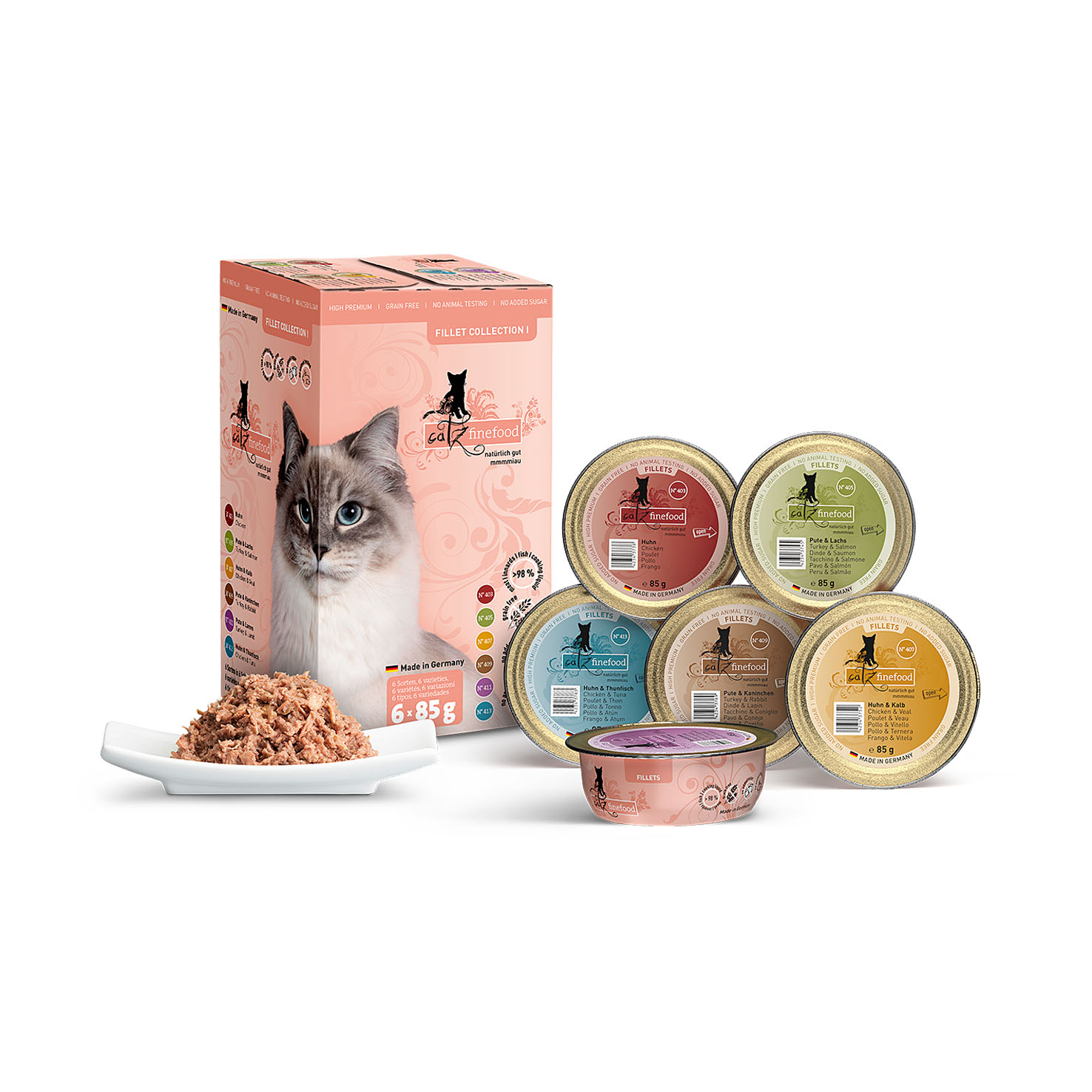 Catz finefood Fillets Multipack, 6x85g