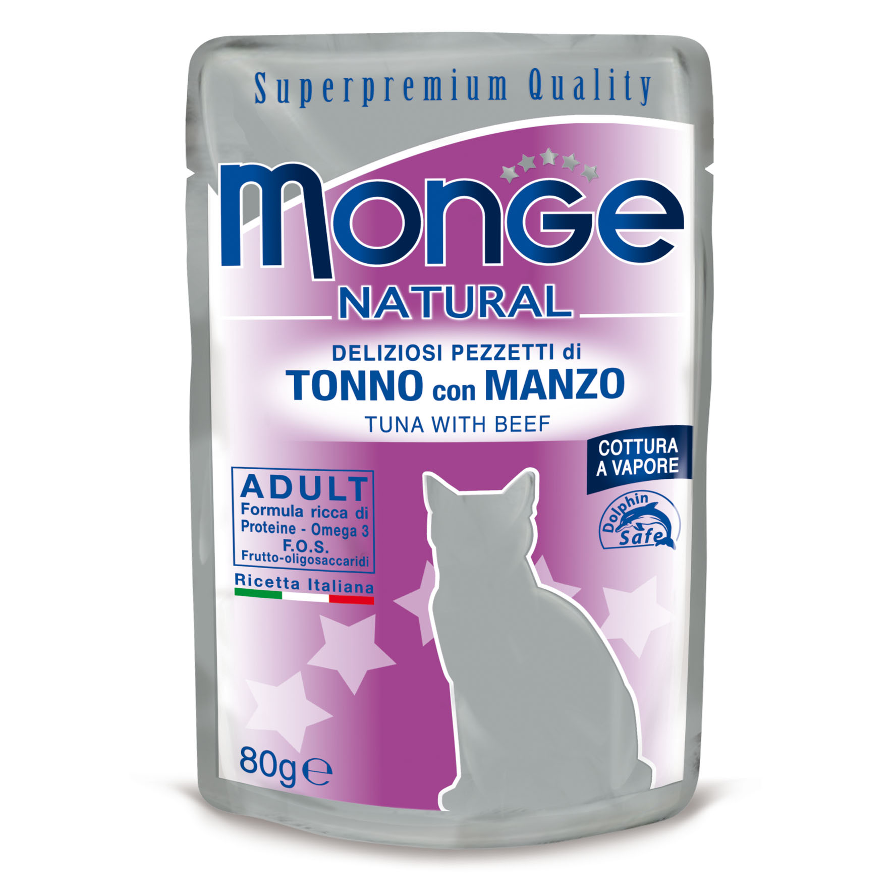 Monge Natural Cat Thunfisch mit Rind, 80g