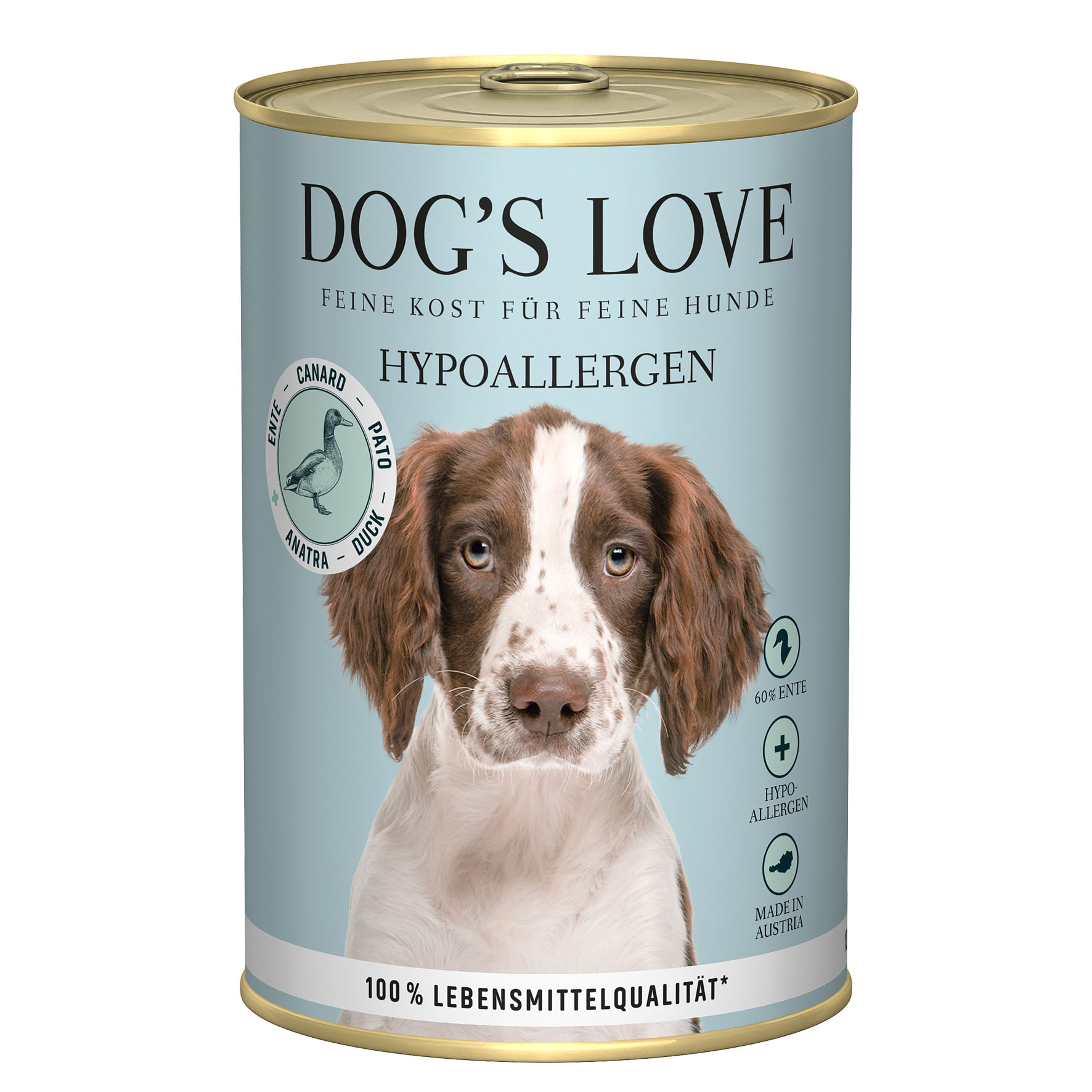 Dog's Love Hypoallergen Ente, Topinambur & Karotte, 400g