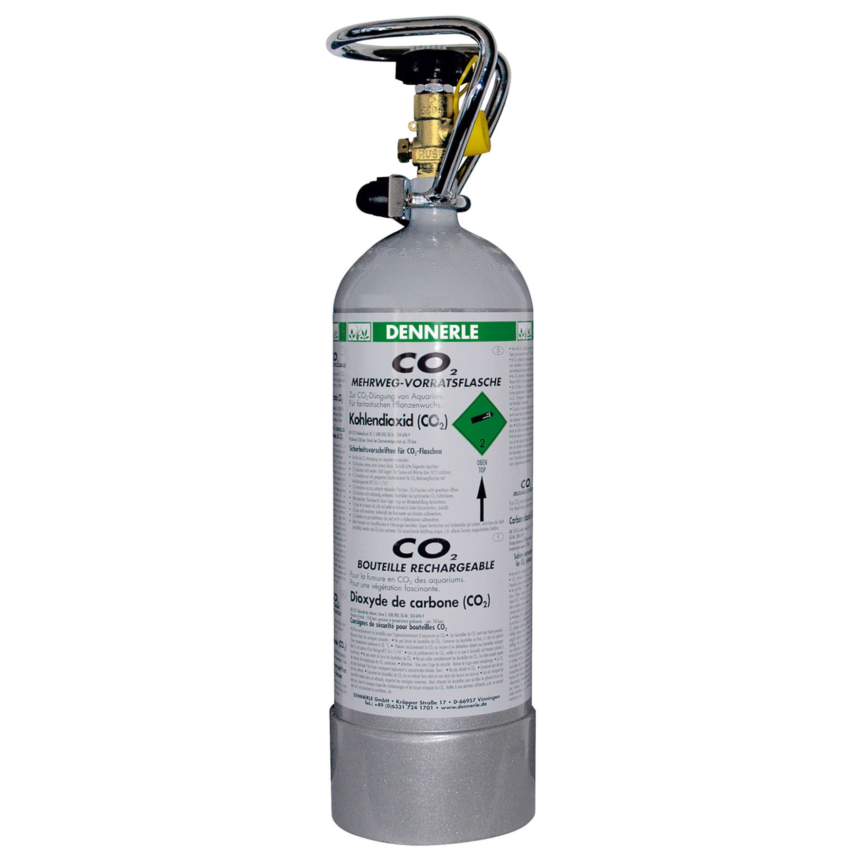 CO2-Flasche, 1.5kg gefüllt inkl. Fr. 100.– Depot