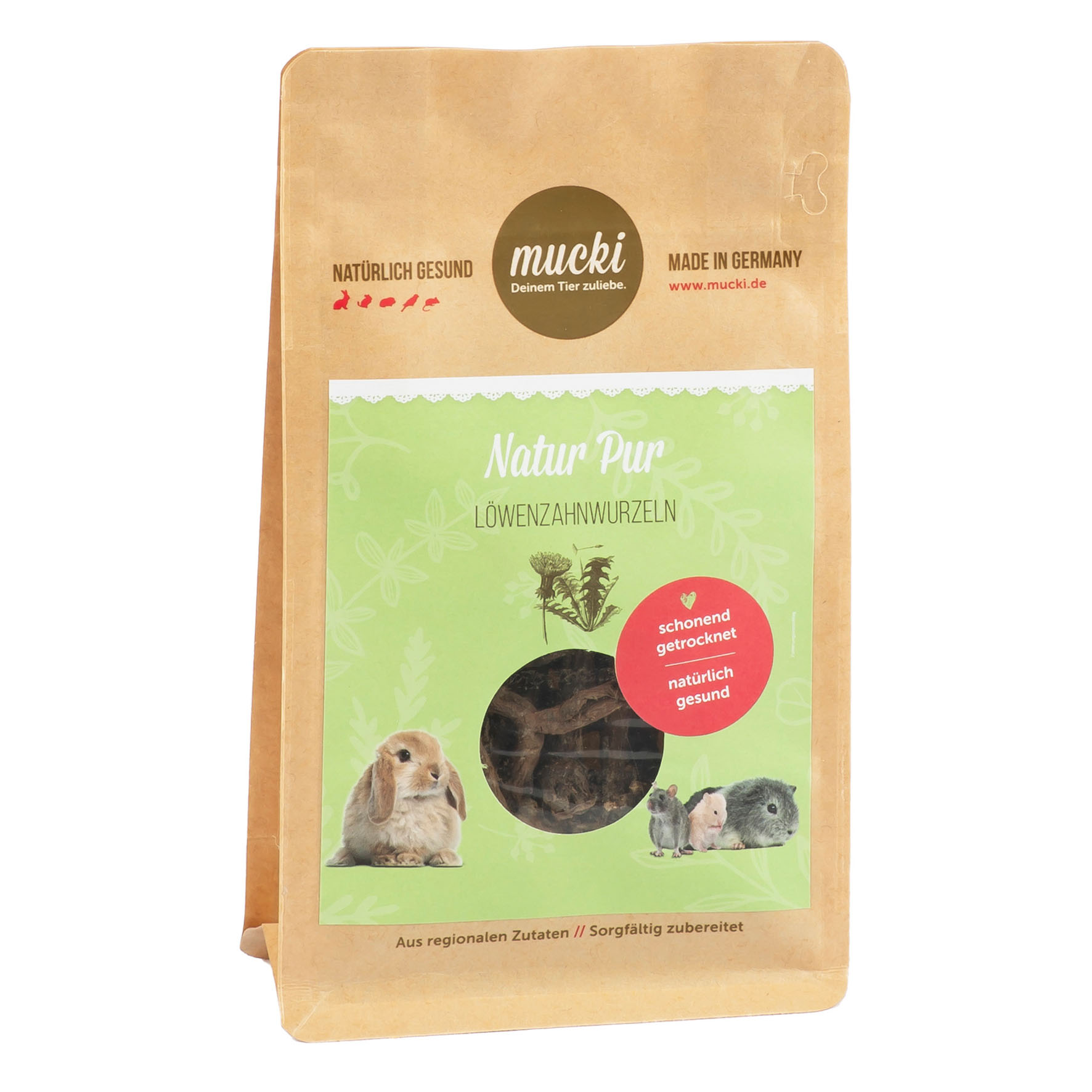 mucki Natur Pur Löwenzahnwurzeln 75g