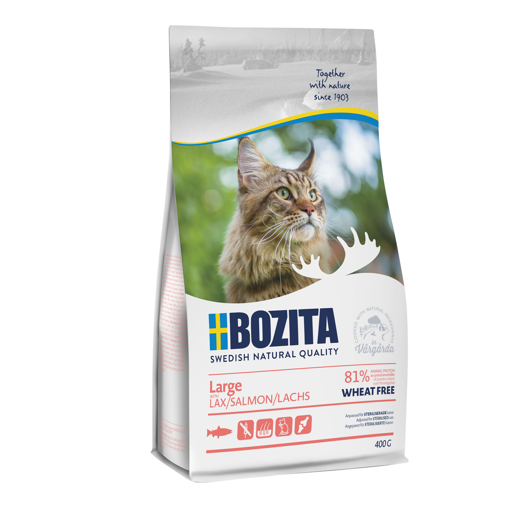 Bozita Large Wheat free Salmon, 400g