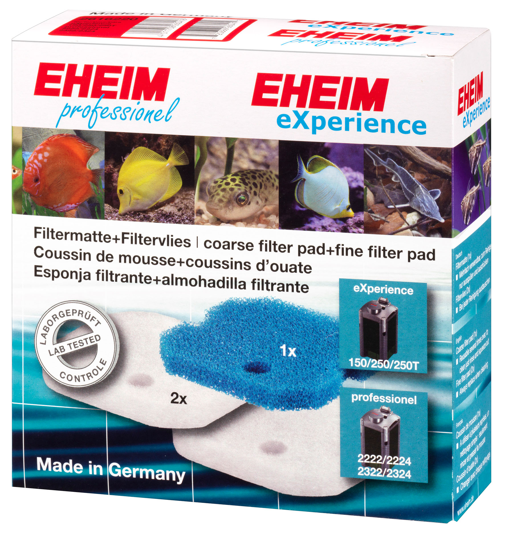 Set filtro in pile per eXperience 150/250/250/250T, 3 pz.