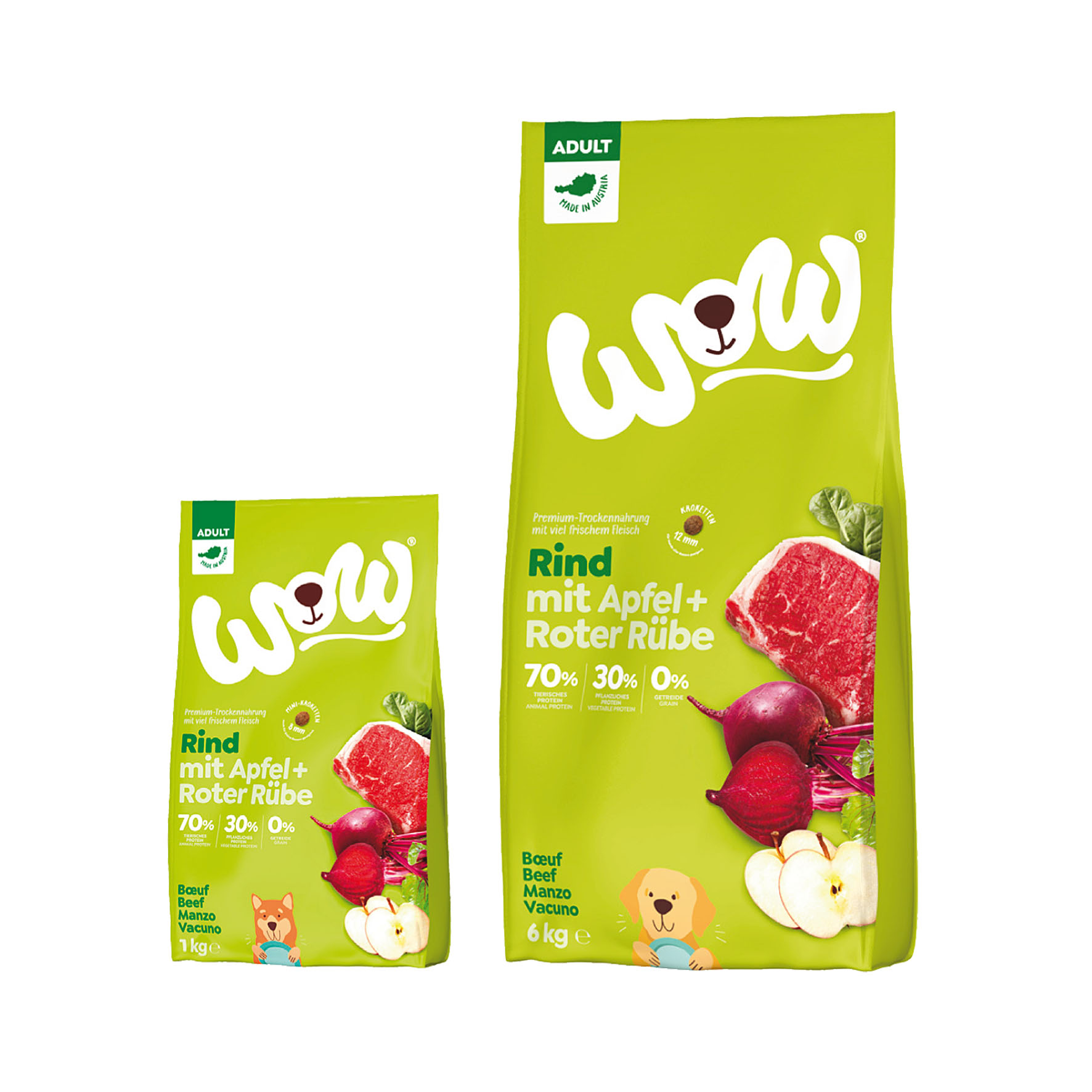 WOW Adult Mini Rind mit Spinat