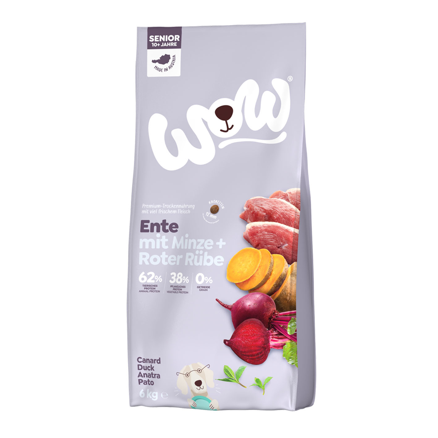 WOW Senior Ente mit Süsskartoffeln, 6kg