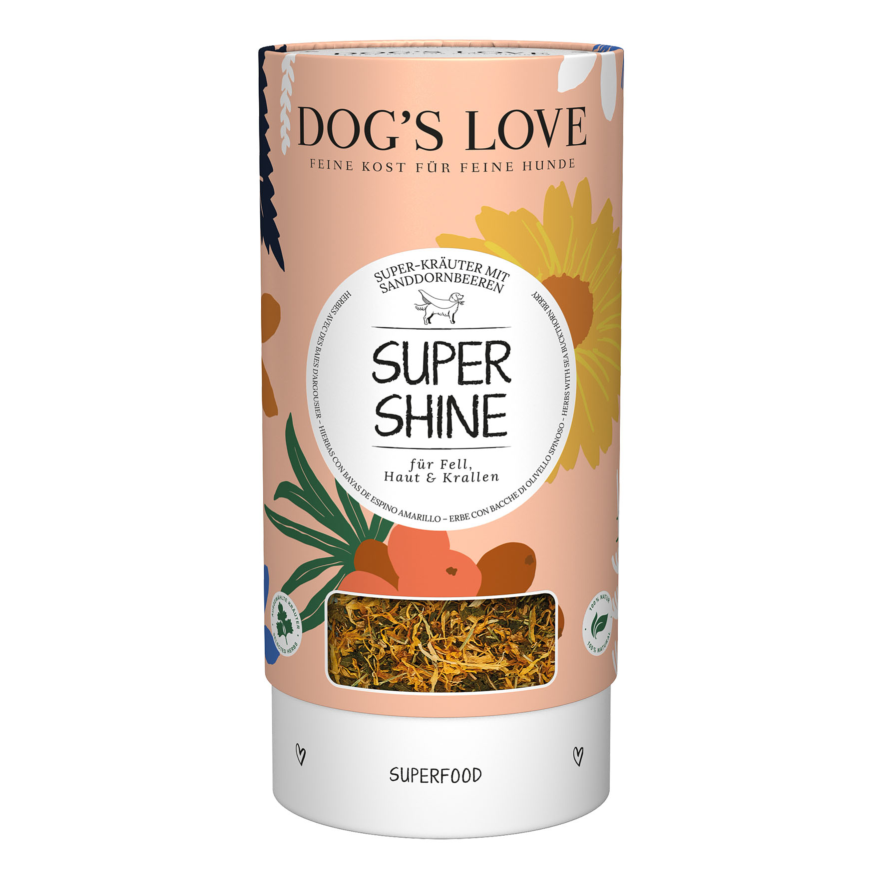 DOG'S LOVE Super-Shine, herbes pour fourrure & peau