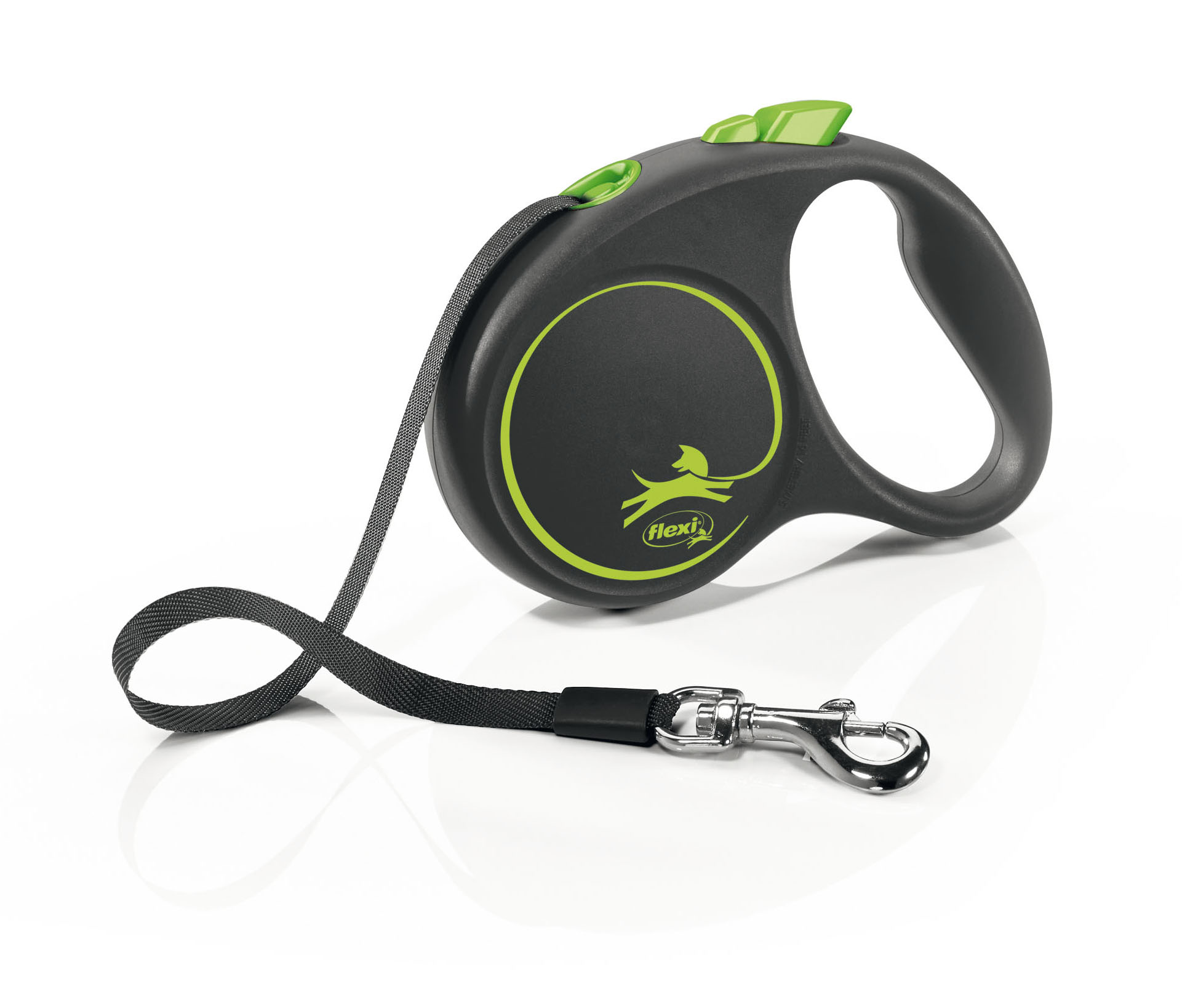 Flexi Black Design, Cordon, vert, taille M