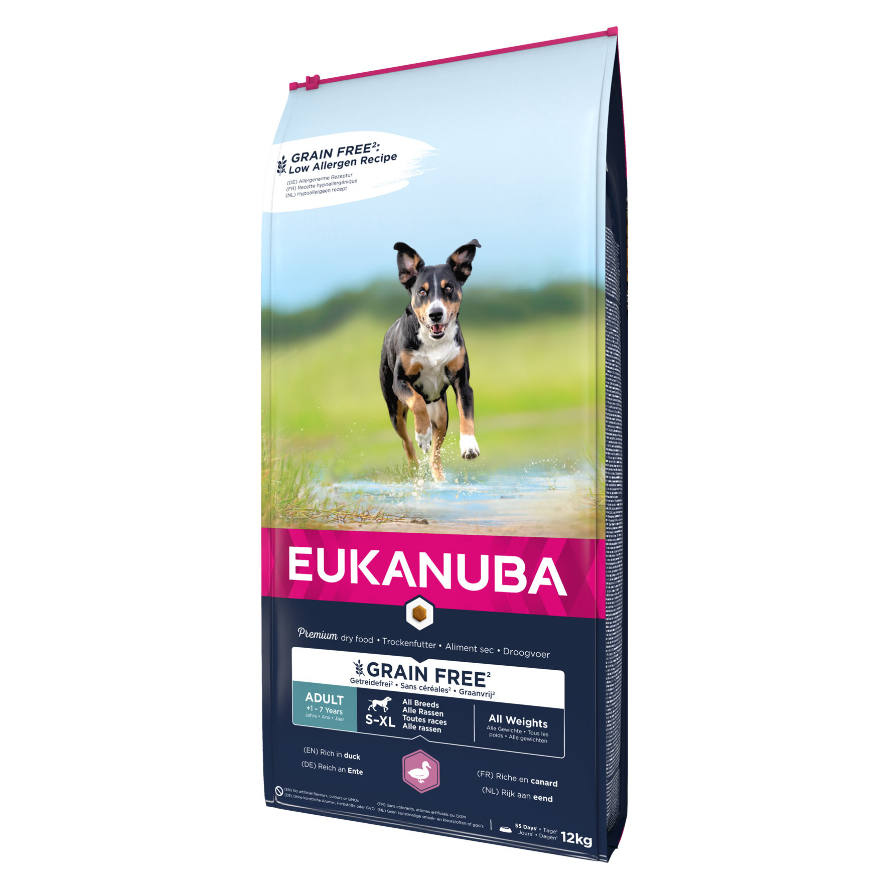Eukanuba Grain Free Adult Ente, 12kg