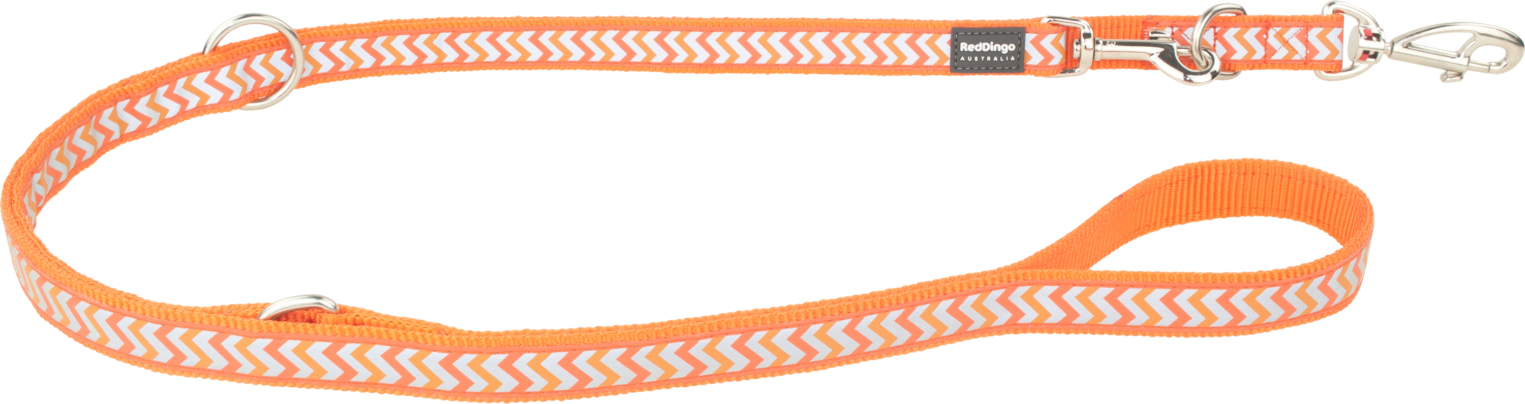 RedDingo laisse guide Reflective Ziggy Orange, L, 25mm 200cm