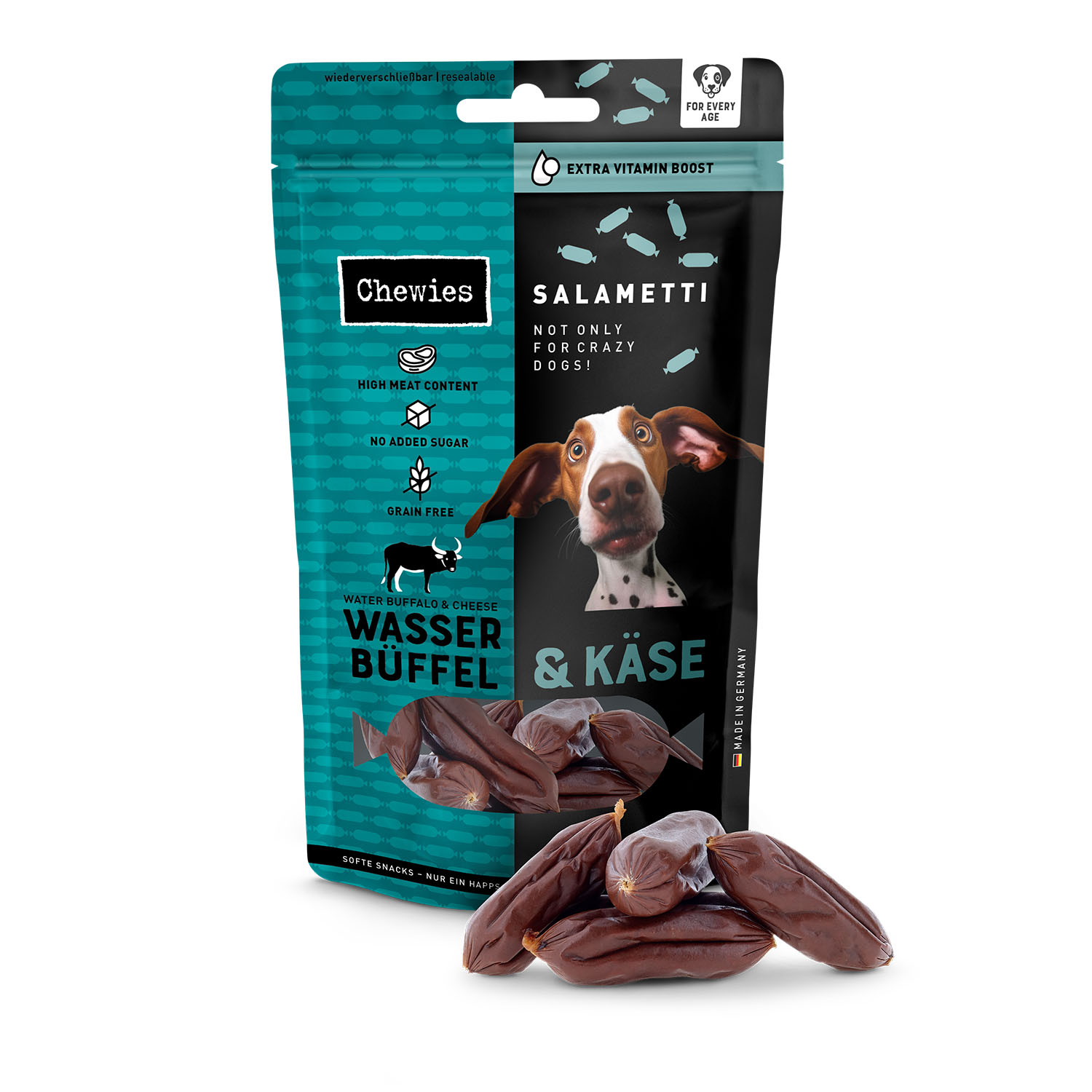 Chewies Salametti Wasserbüffel&Käse 60g