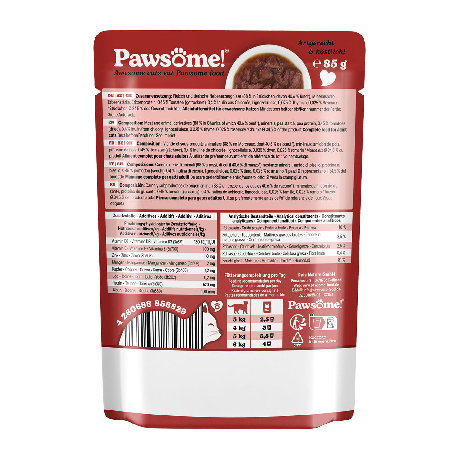 Pawsome Adult Rind 85g