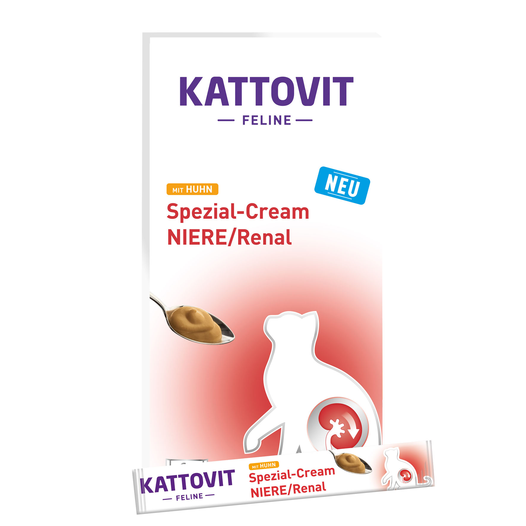 Kattovit Spezial Creme Low Protein mit Huhn, 6x15g