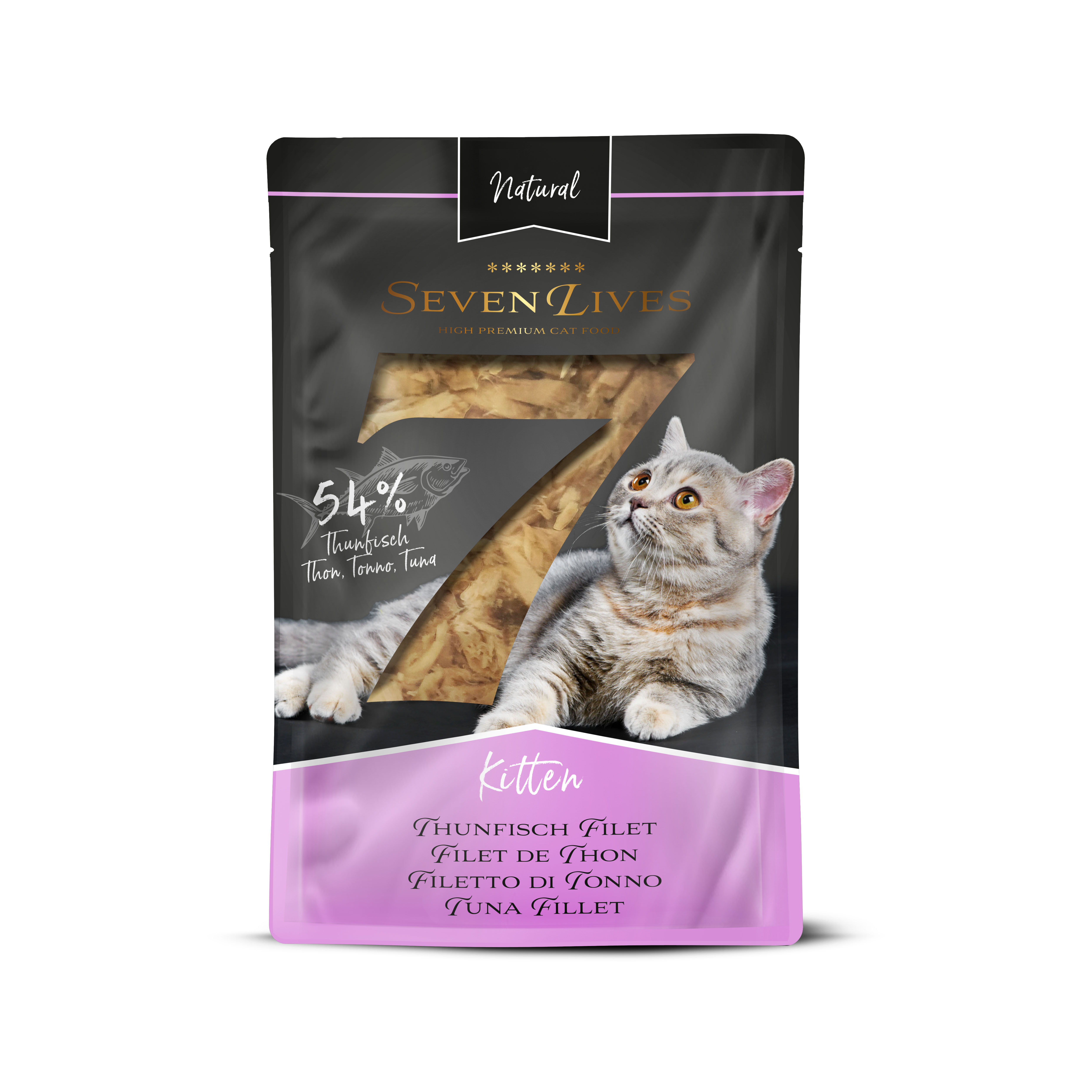 SevenLives Kitten Thunfischfilet, 6x60g
