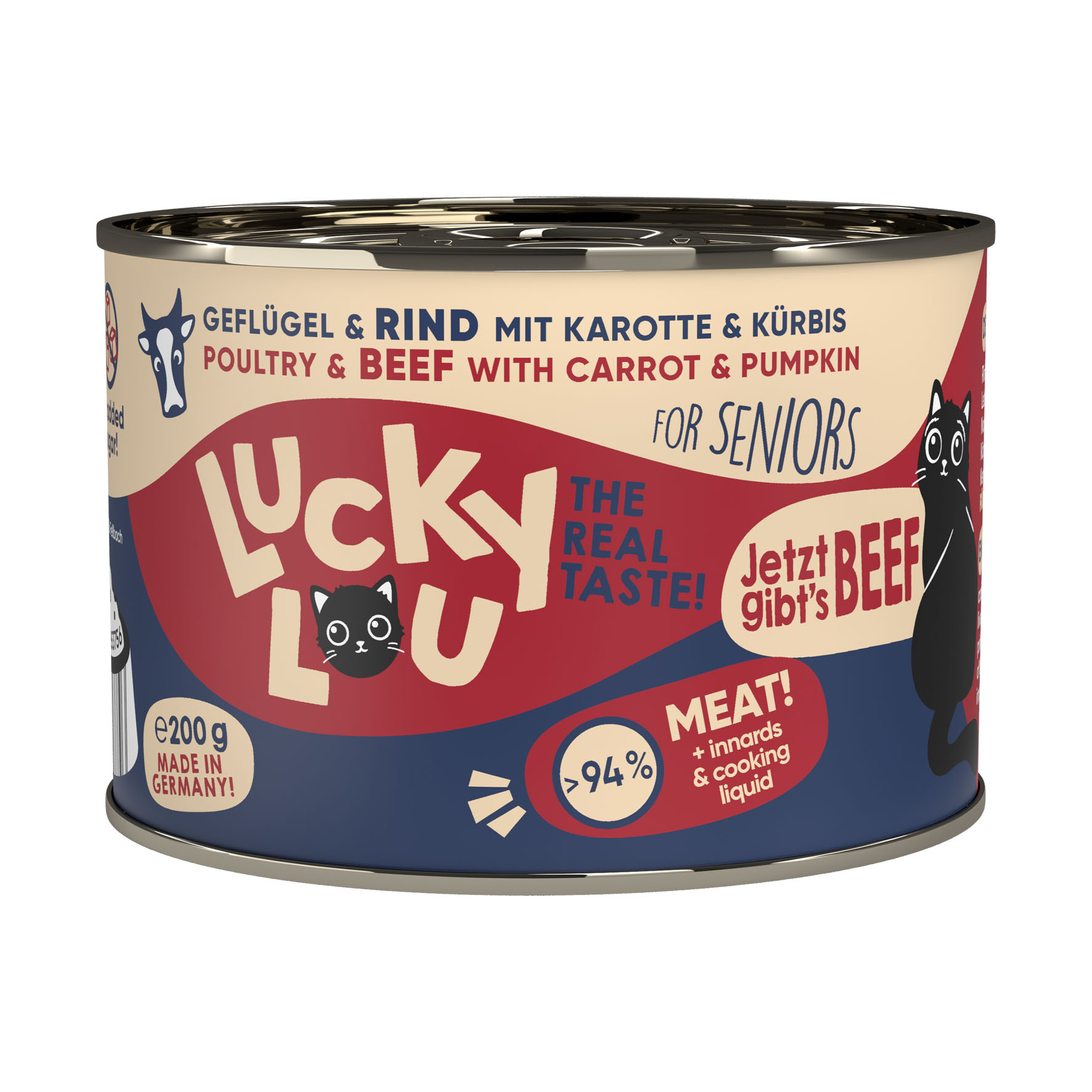 Lucky Lou Senior volaille & bœuf 200g