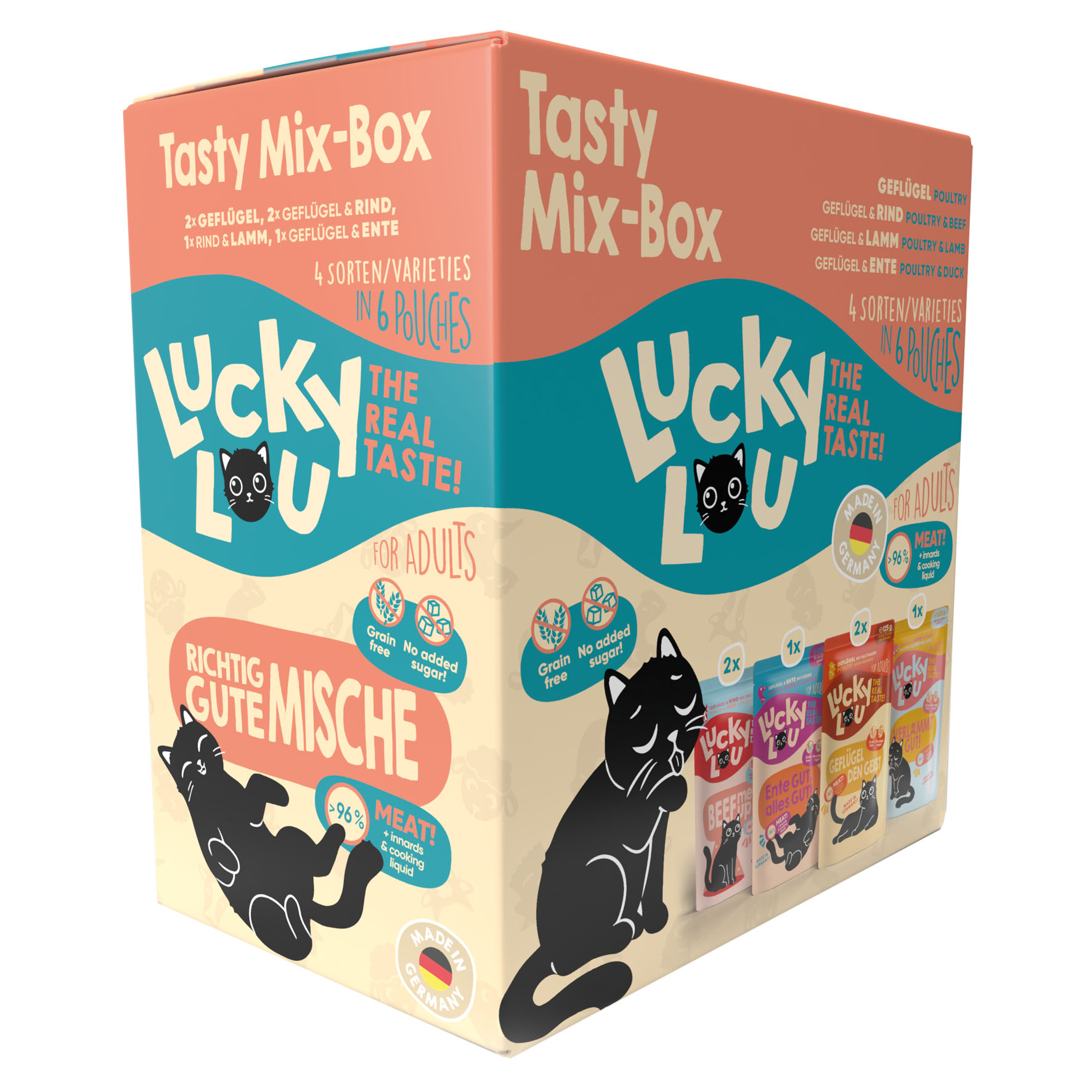 Lucky Lou Adult Tasty-Mix 6x125g