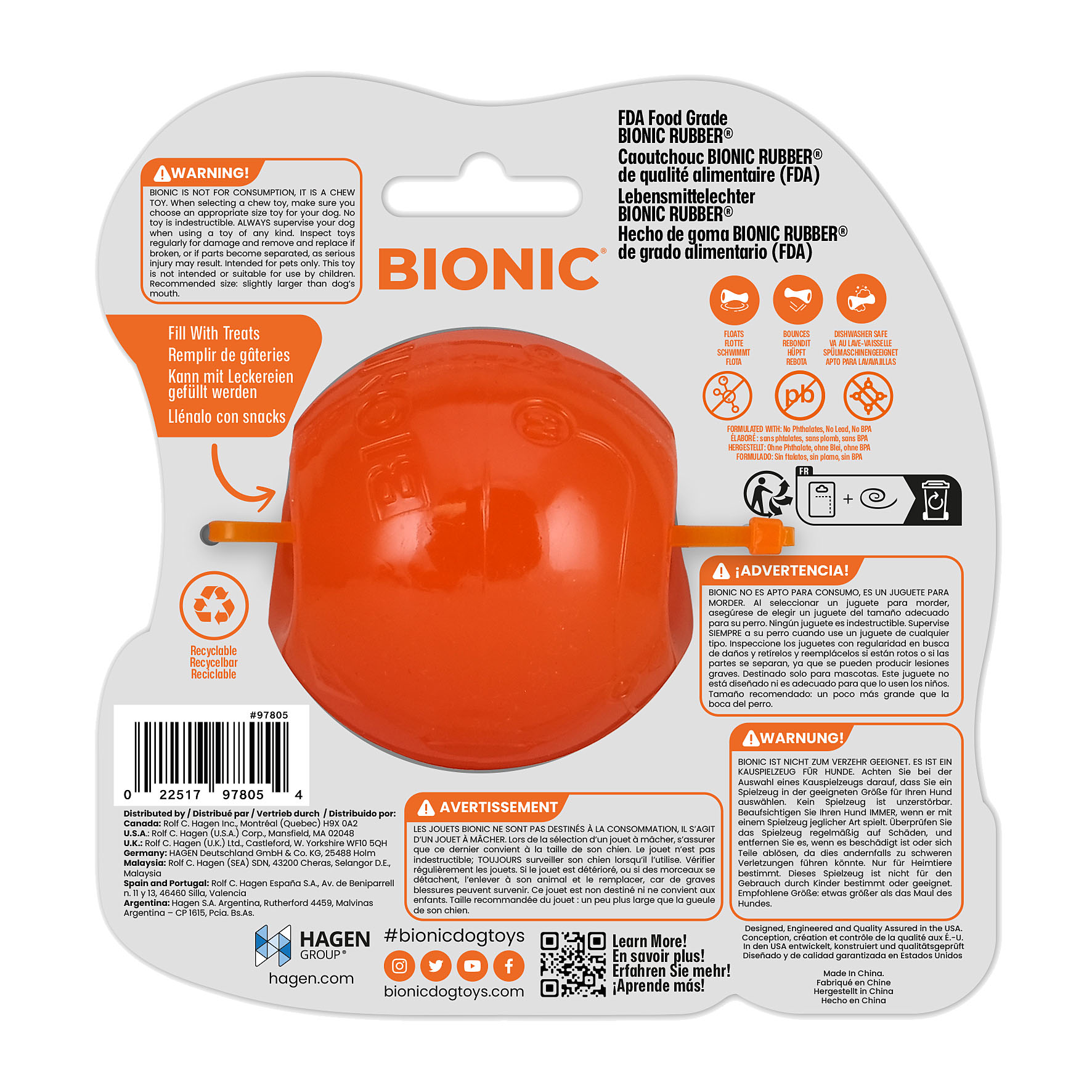 Bionic Ball M, 13x6.1x13cm