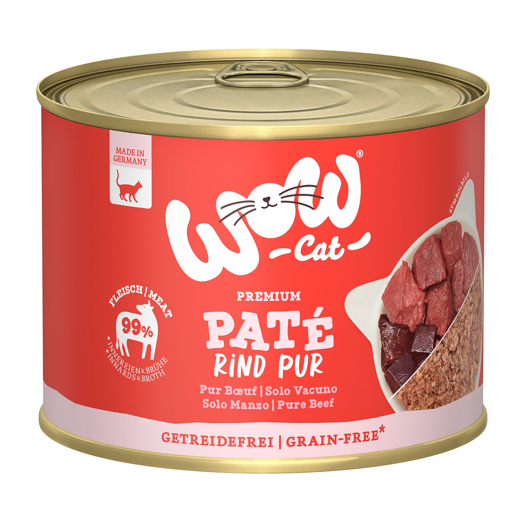 WOW Adult Rind pur, 200g