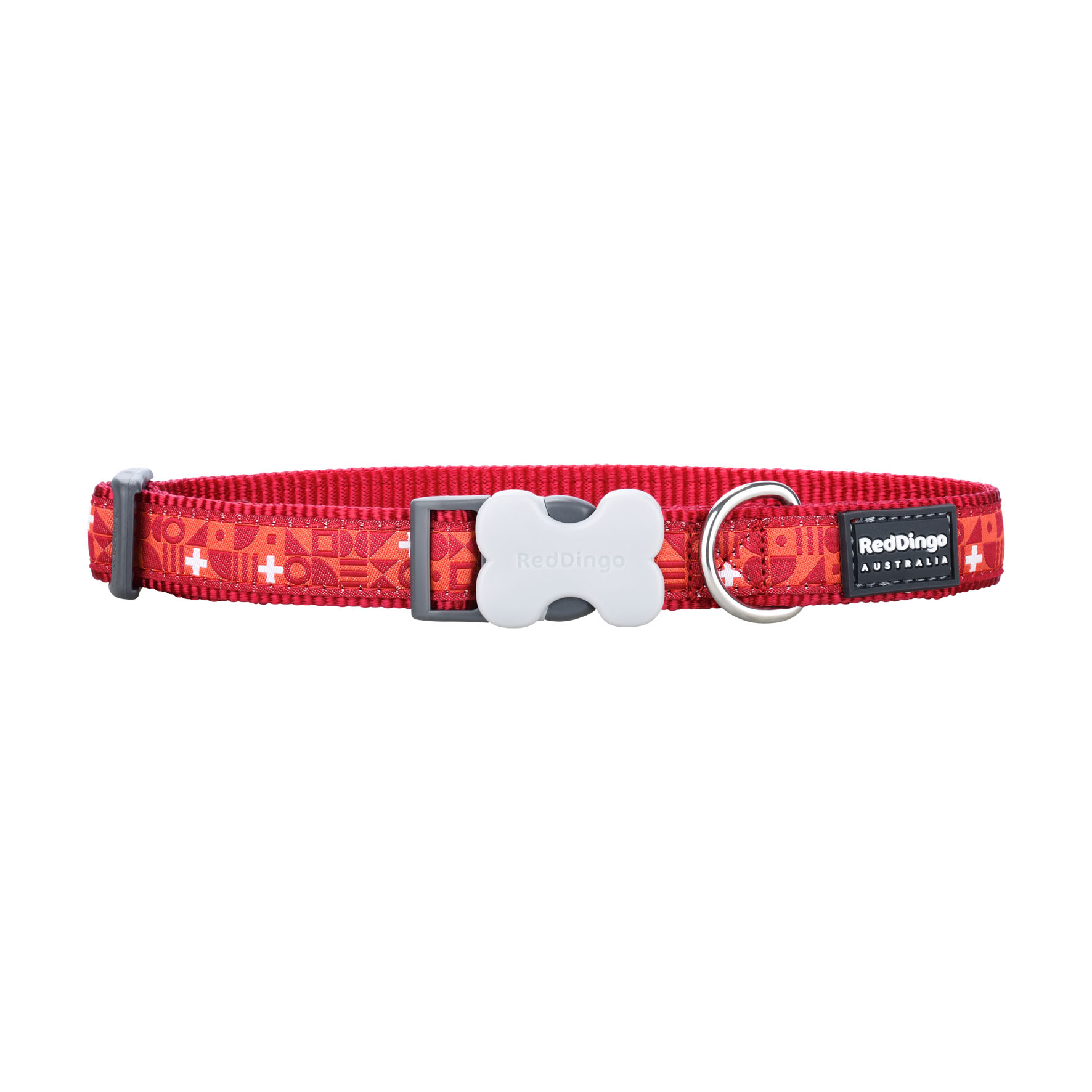 RedDingo Hundehalsband Swiss Cross, rot, S