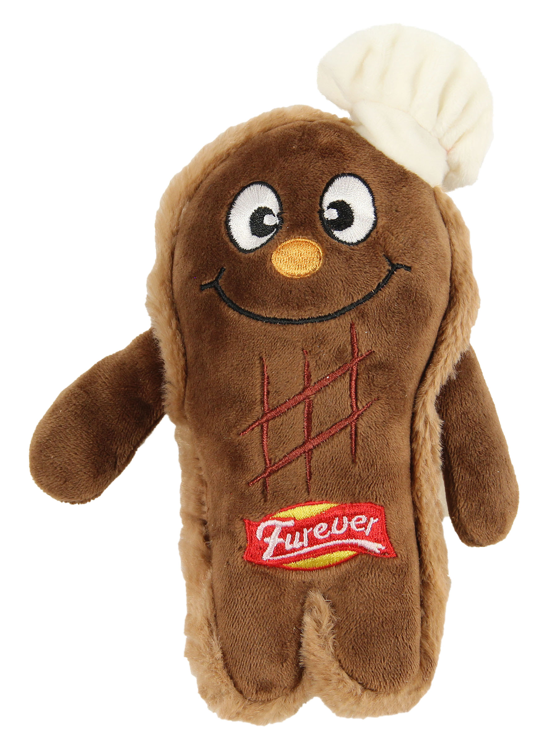 swisspet Steak en peluche, brun, 9x6x18cm