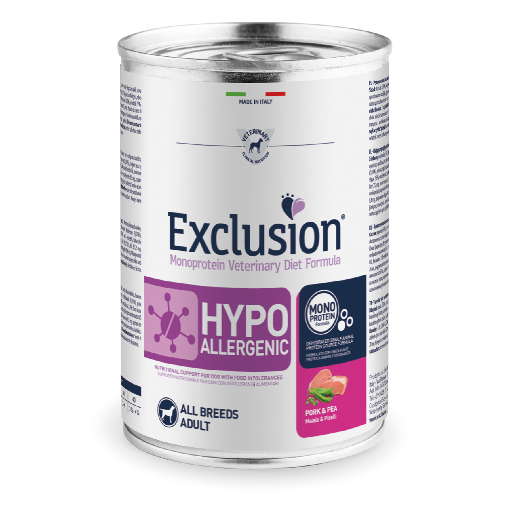 Exclusion Vet Hypoallergenic Adult All Breeds Pork, 400g