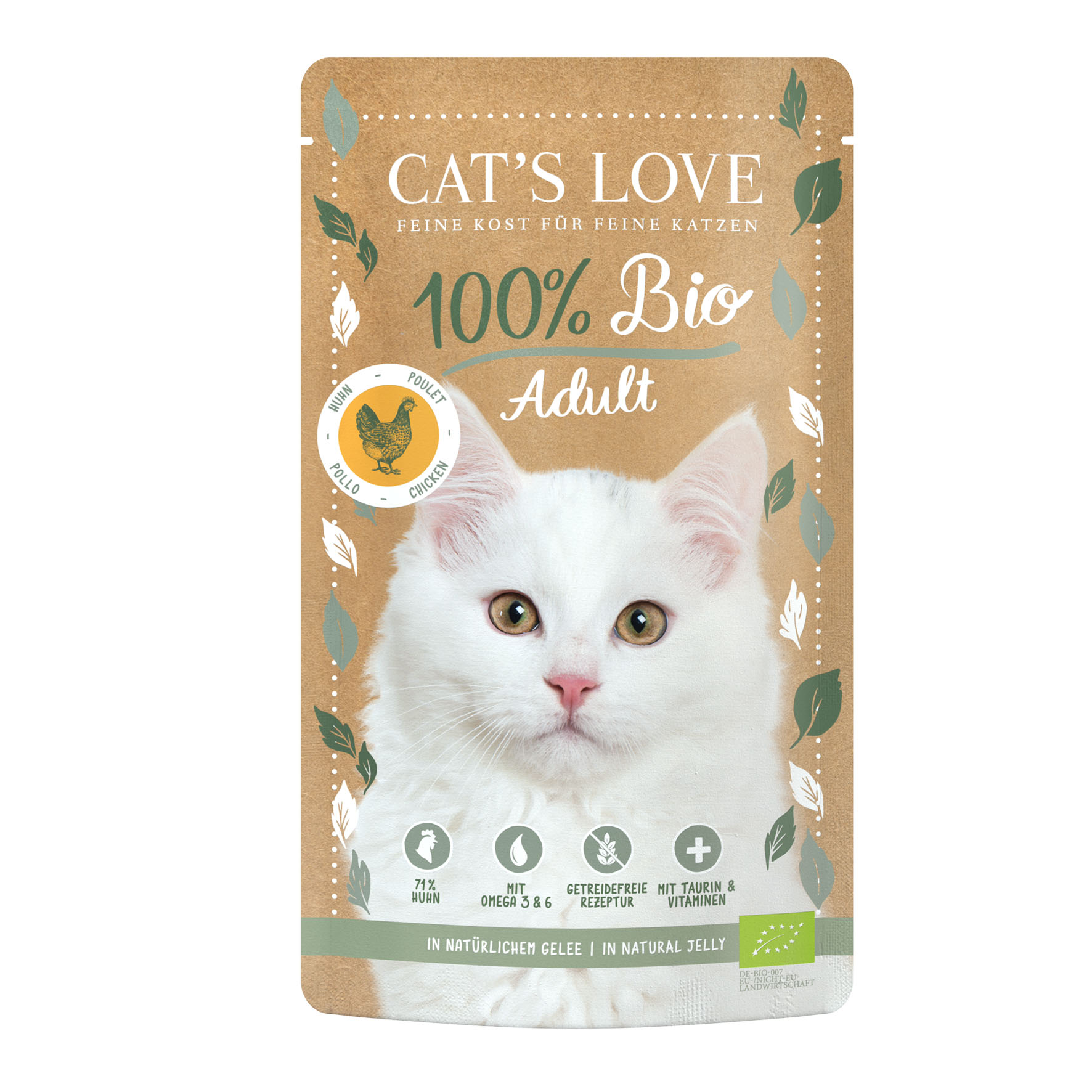 CAT'S LOVE ADULT BIO Huhn, 100g