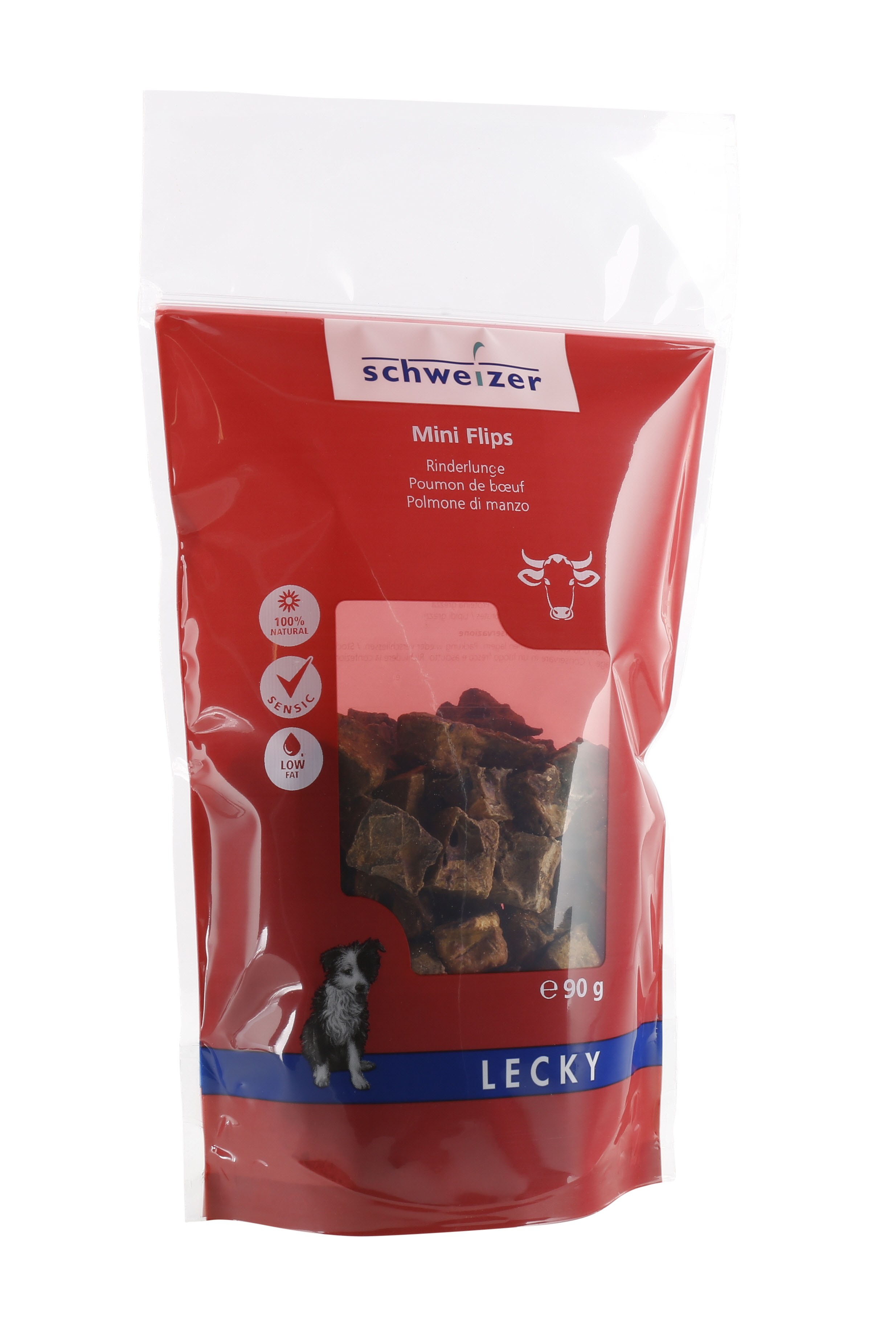 Lecky Mini Flips Rinderlunge, 90g