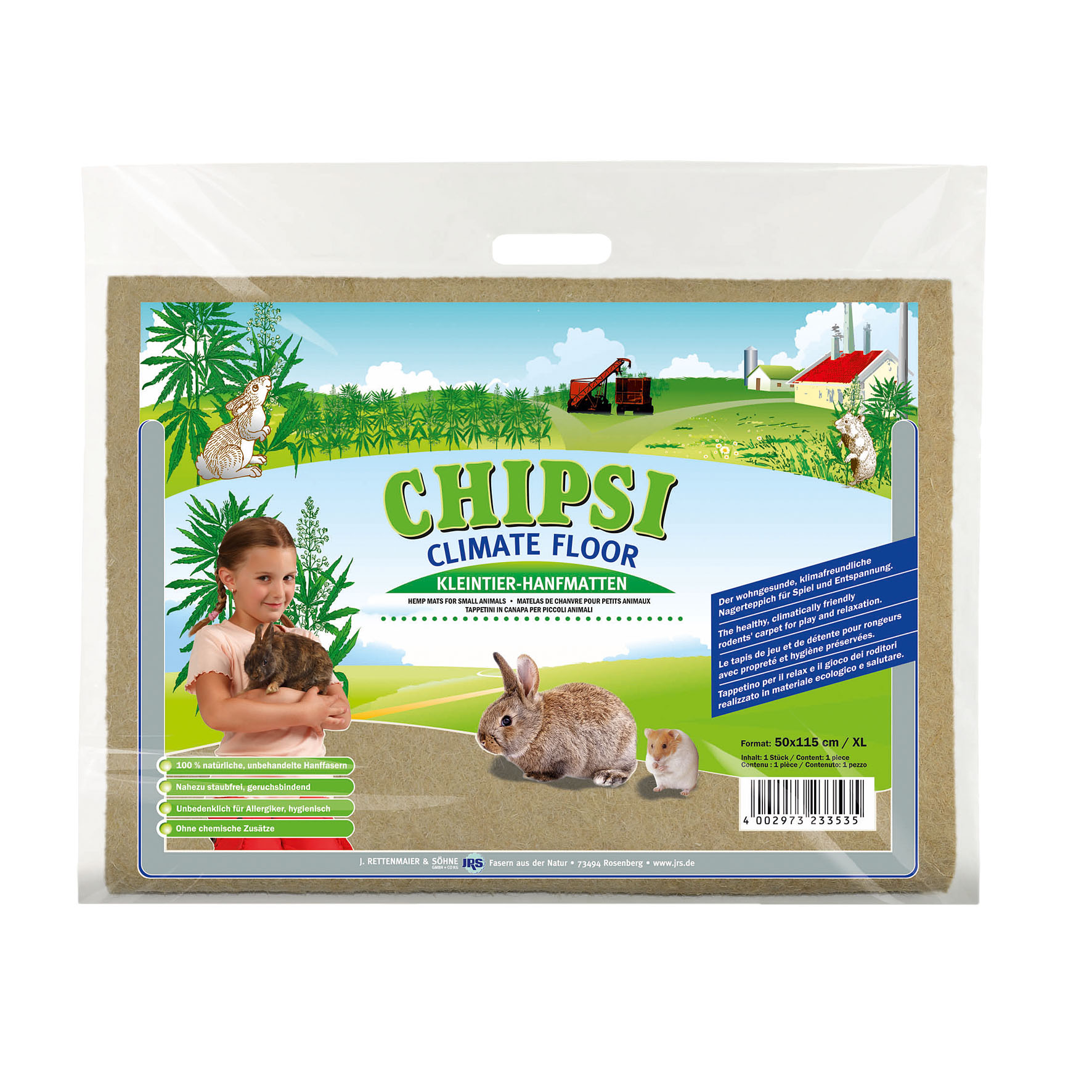 Chipsi Climate Floor – Hanf-Matte 
