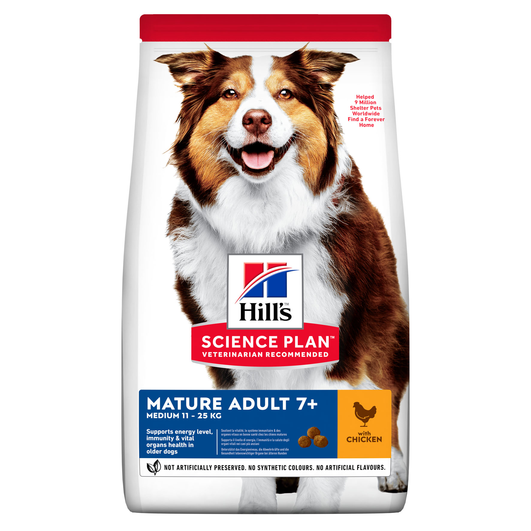 Hill’s Science Plan Mature Adult 7+ Active Longevity, Medium, Chicken, 2.5kg