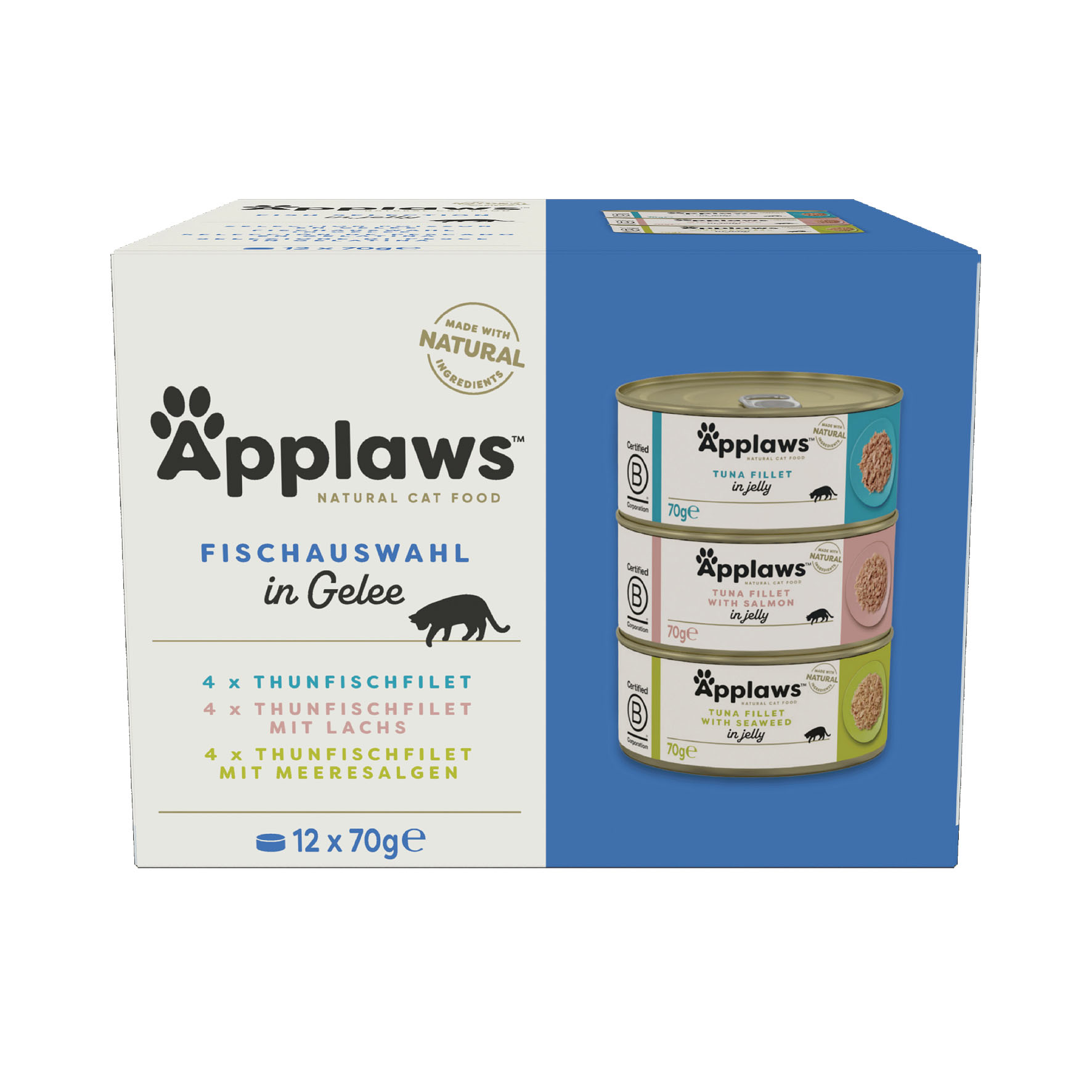 Applaws Fish Selection in Jelly, 12x70g