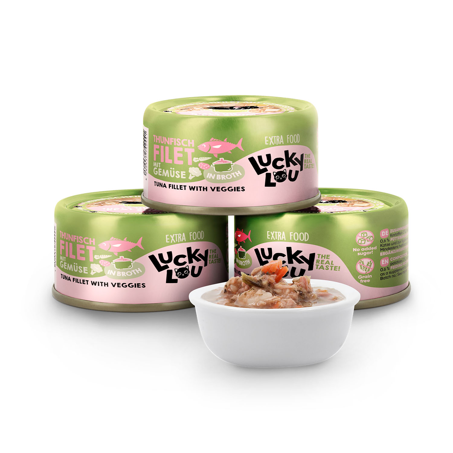 Lucky Lou Thunfisch & Gemüse in Brühe 70g